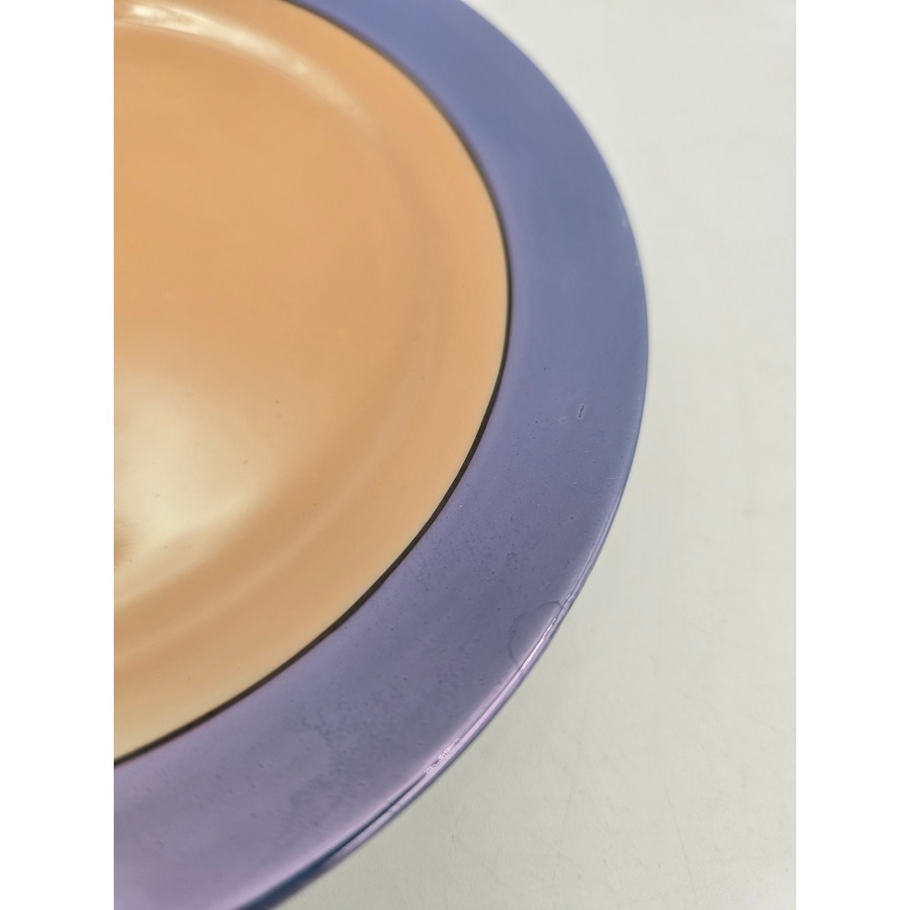 Vintage Japan Peach periwinkle Blue Lusterware Iridescent salad Plates Set of 4 - Picture 7 of 8